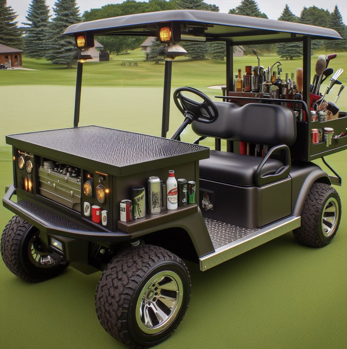 Flat Bed Utility Golf Carts